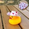 (White + Red Pattern) Cowboy Hat