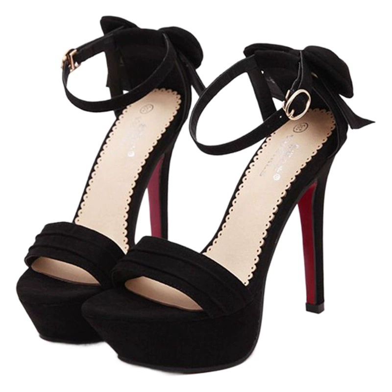 Артикул: 518-1 Летние сандалии на очень высоком каблуке 12 см, женская модная универсальная женская обувь на водонепроницаемой платформе, ночной магазин