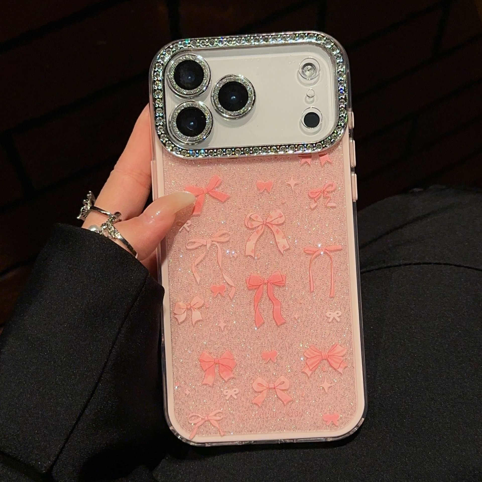 Étui de protection pour iPhone 17, 16, 15, 14, 13, 12, 11 Pro, Pro Max Plus, petit modèle, motif floral délicat, perforation fine et précise, cadre 2 en 1_voghion.com