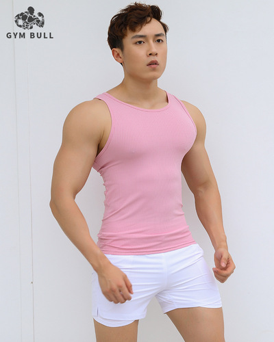 Chino brand running quick-drying elastic tight fitness tank top for men summer sleeveless jacket for fitness training clothing