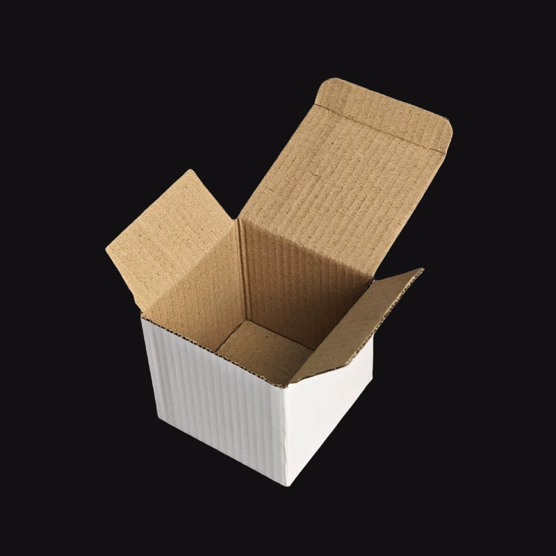 Прямые продажи с фабрики Оптовая нейтральная универсально гофрированная маленькая белая коробка для трансграничной внешней торговли складная коробка