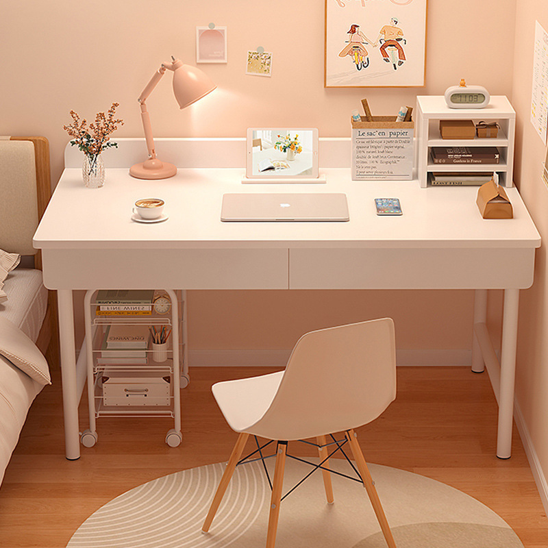 Table Girls Bedroom Desk with Drawers Student Home Simple Makeup Study Table Rental House Office Computer Table