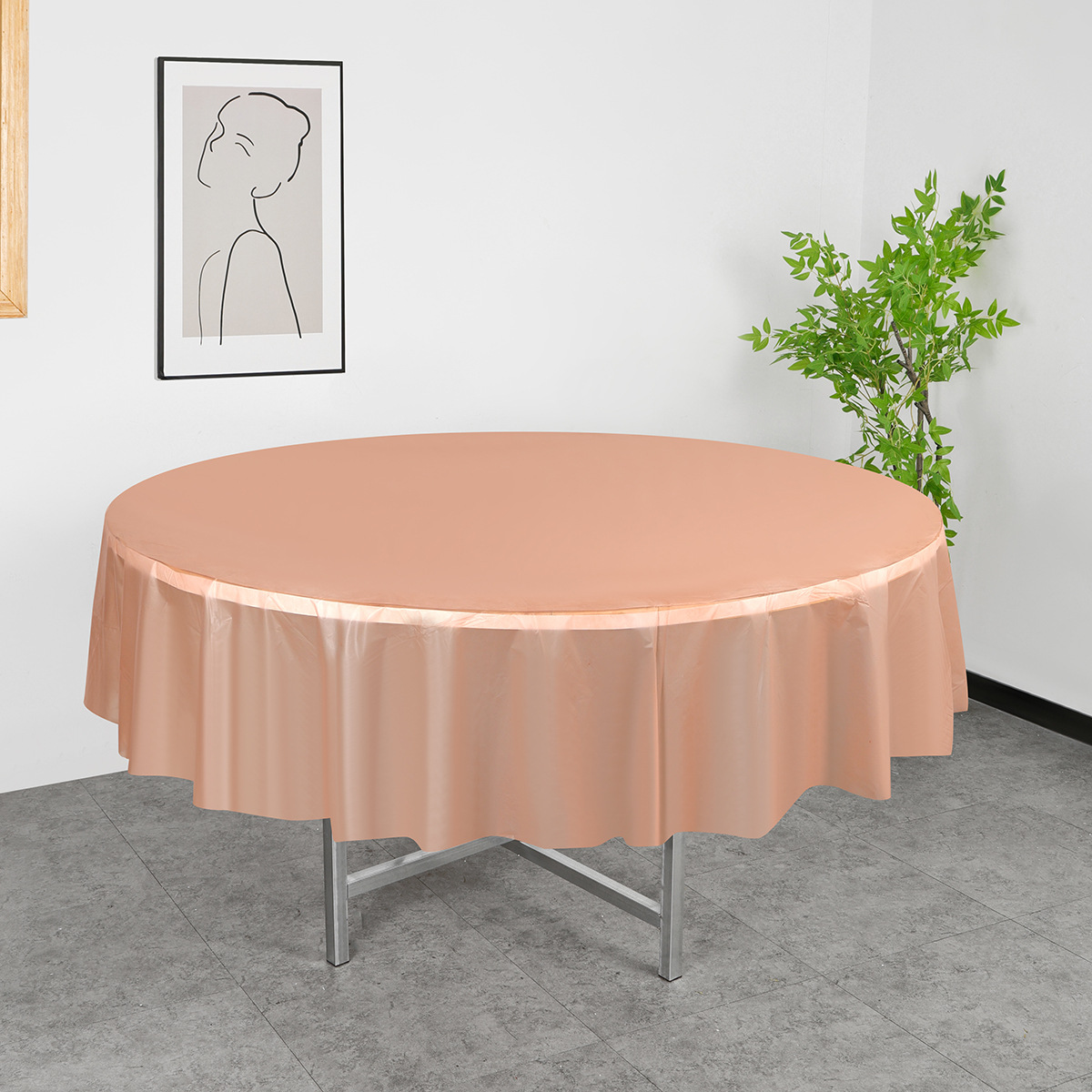 로즈 골드 라운드 213CM