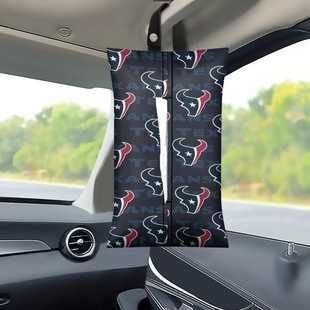 NFL HOUSTON TEXANS team pattern print car supplies Hanging tissue bag