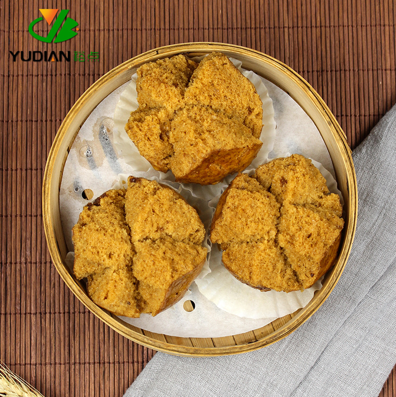 Red Date Bowl Red Date Steamed Cake Morning Tea Hotel Banquet Pastries Snacks Semi-finished Frozen Pastries Food Wholesale 420g