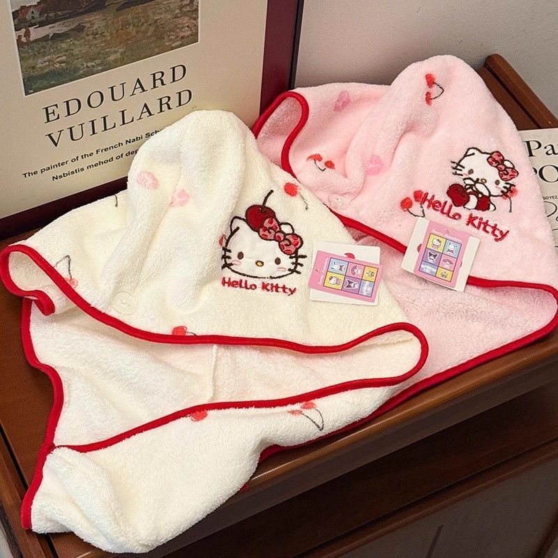 Hellokitty Women's Towel, Household Face Towel, Coral Velvet Absorbent Towel, Bath Towel, Non-Shedding Towel