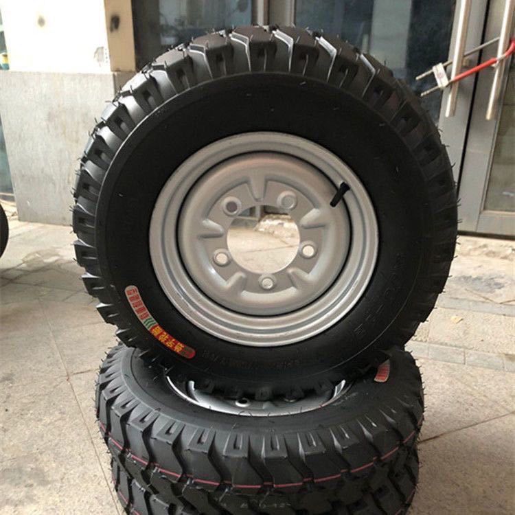 Zongshen Futian tricycle five-hole tire assembly 500-12 inner and outer tire steel ring 5-hole steel ring tire