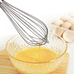 Manual 201 Stainless Steel Eggbeater 16-wire with Logo Printing Handheld Mixer Whisk Creative Baking Tool