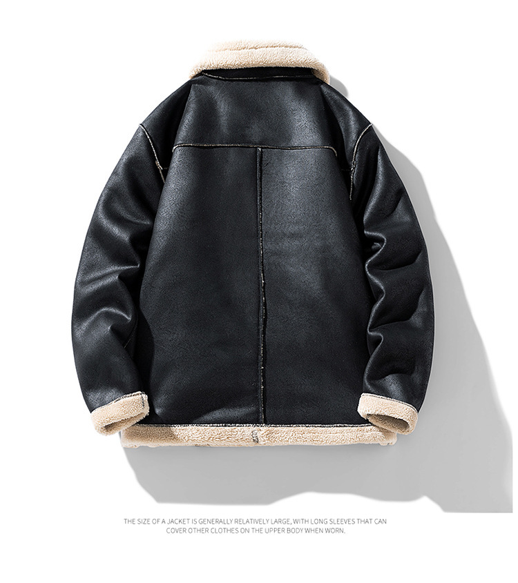 Men's Clothing Autumn And Winter New Deerskin Jacket Men's Lightweight Warm Men's Down Cotton Jacket Lambskin Jacket Trend_voghion.com