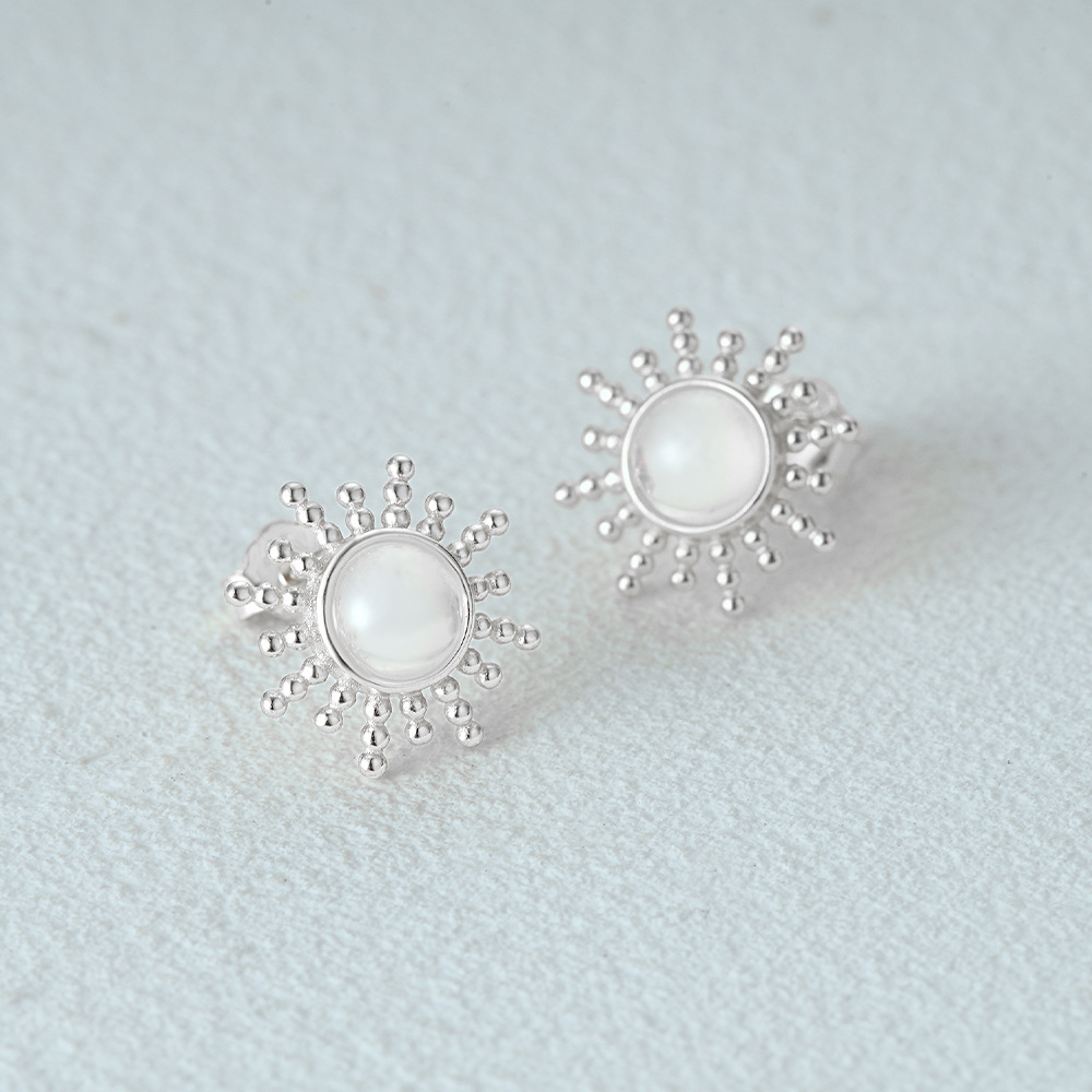 2g Weight Ear Studs Classification 1 Pair Quantity Daily Occasion 925 Sterling Silver Material Geometric Pattern Women's Gender Plating Design Simple Style Style 1 Pair 925 Sterling Silver Geometric Ear Studs 35