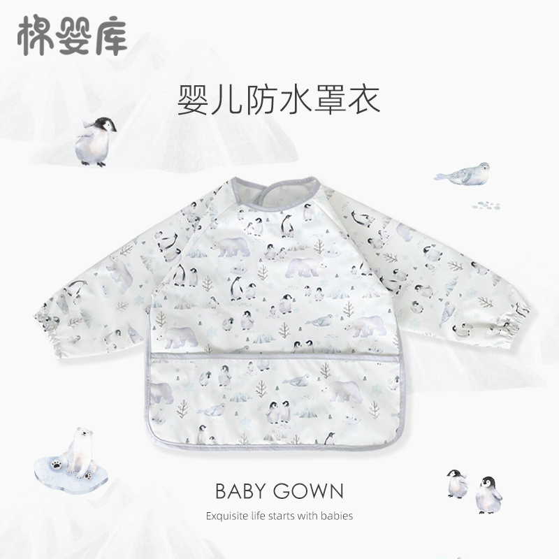 长袖罩衣-企鹅 / 80