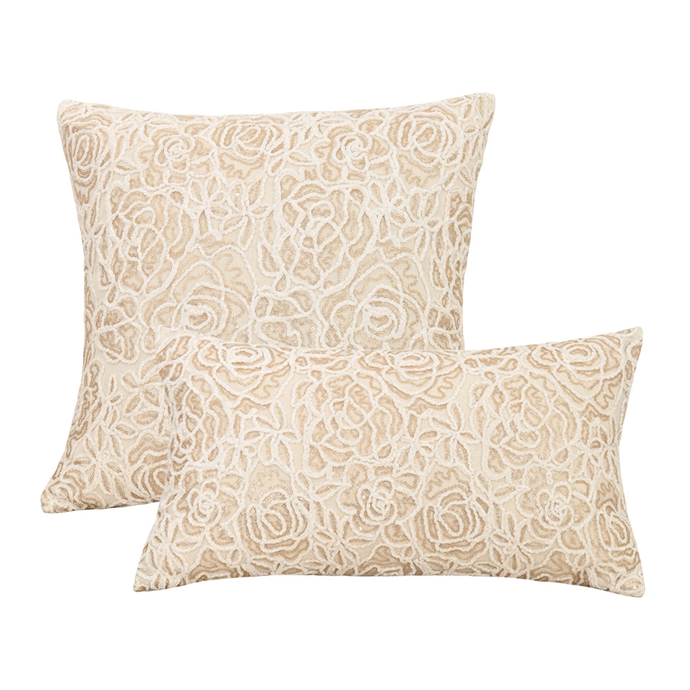 Cross-border nórdico ins almohada bordada floral bohemia retro sala de estar sofá dormitorio cojín de fiesta diaria