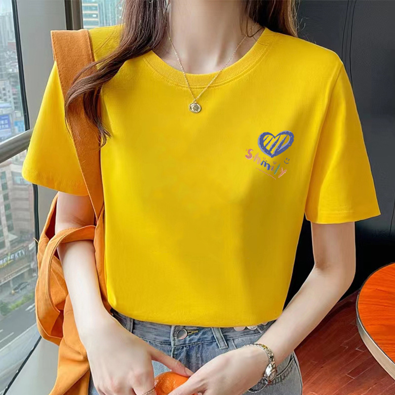 純綿半袖tシャツレディース2025夏新作ファッションブランド|undefined