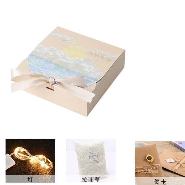Sea Yunyue+grass+light+greeting card light yellow