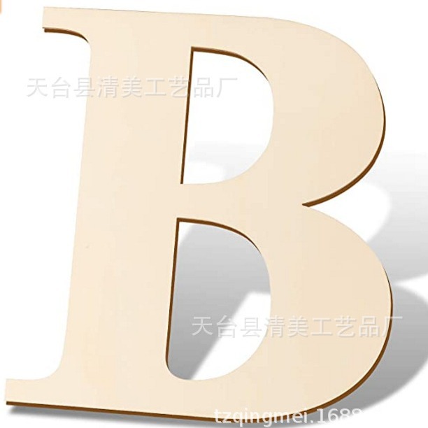 Letras inglesas de madera de 12 pulgadas 30cm de alto 26 letras inglesas letras de 3mm de espesor 1 paquete