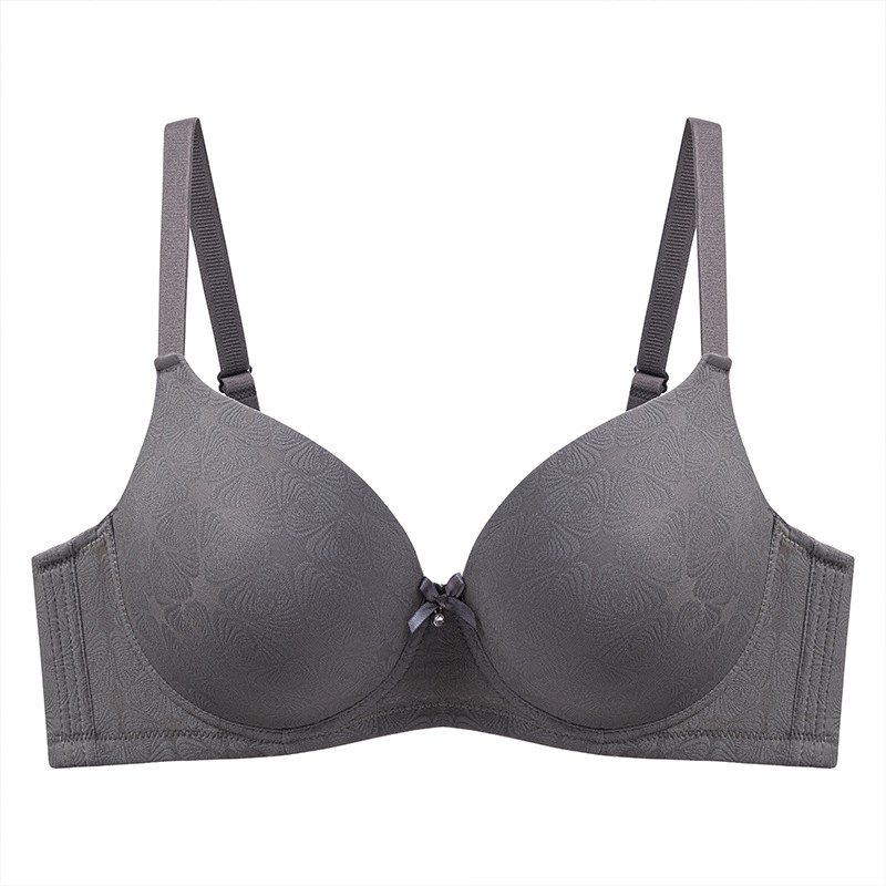 Jacquard bh met grote buste, verkleinende werking, dunne cups met beugel, liftend en opvullend effect, zijdelingse borstondersteuning, anti-uitzetting._voghion.com