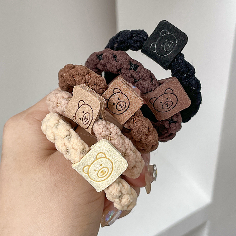 Cuerda para el cabello de alta elasticidad y duradera, banda de goma para atar el cabello para mujeres, celebridad de Internet 2024, nueva cuerda para el cabello simple, lazo para el cabello