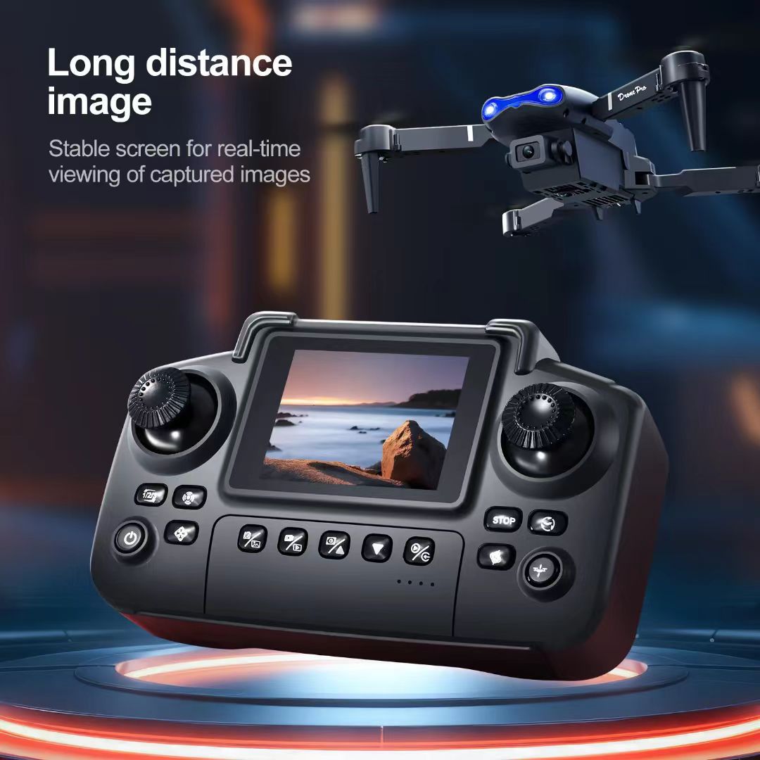 Dron Cuadricóptero con Doble Cámara E99D de Plástico Plegable con Control Remoto