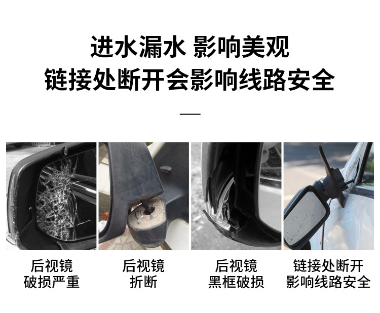 Suitable for Toyota Prado Reversing Mirror Assembly 08-21 Prado Rearview Mirror New and Old Reflectors