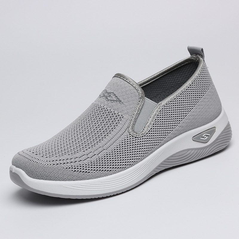 Zapatos mujer 2025 primavera y otoño nuevo estilo zapatos planos de un pie zapatos de tela viejos de Beijing zapatos de mujer transfronterizos zapatos de madre de mediana edad y ancianos