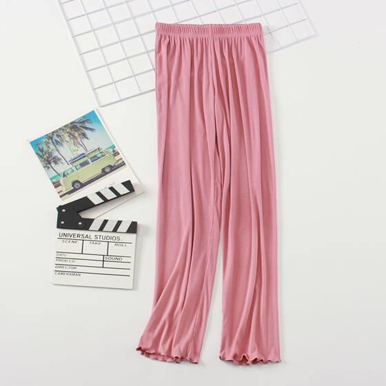 Women's plus size Loose Pants Can Wear Home Pants Hot Mom Postpartum Out Pants Thin Dape Casual Pants