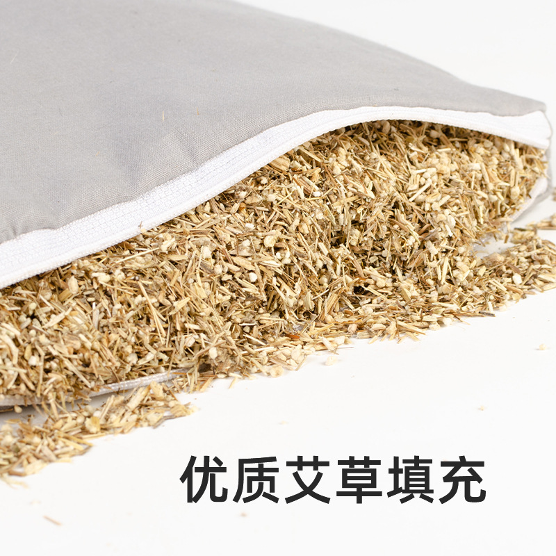 Low-Voltage Electric Heating Inflatable Flower and Herbs Pillow with Artemisia Filling Adjustable Heating Cervical Pillow Combo