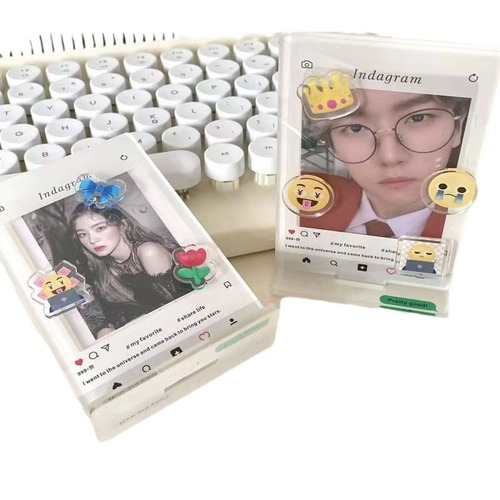 Ins Acrylic Stand Creative Instant Camera Shake Photo Frame Emoji Expression Photo Frame