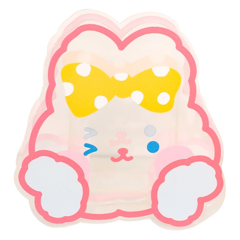 Temporada escolar de dibujos animados acrílico transparente titular la pluma estudiante Oficina escritorio caja almacenamiento clasificación mini ilustración titular