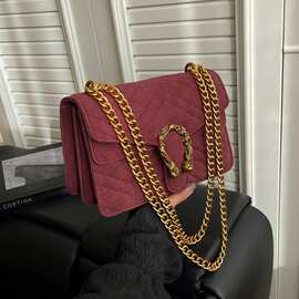 高级感包包女2025新款简约酒神包时尚复古链条单肩斜挎包腋下女包
