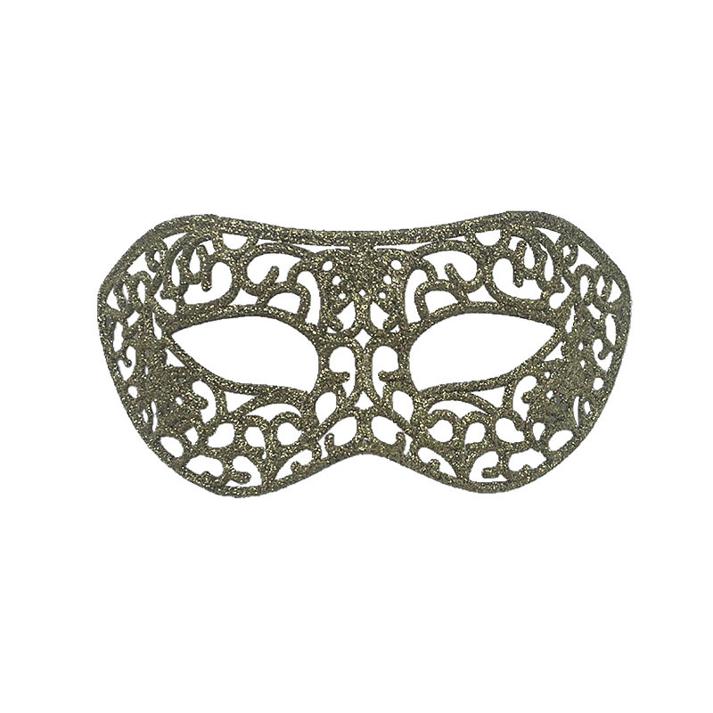 Máscaras de fiesta de Halloween máscaras de jazz retro máscaras de cabeza plana máscaras huecas máscaras antiquas de mitad de cara