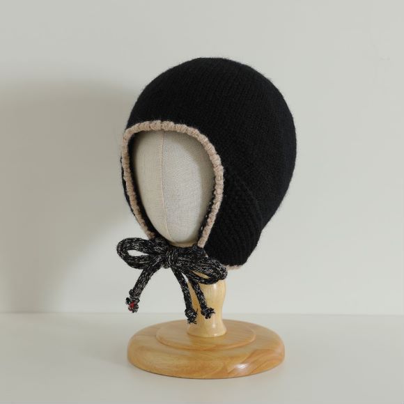 Sombreros para niños coreanos ins otoño e invierno sombreros de lana de punto simples para hombres y mujeres, gorros de protección para los oídos cálidos de estilo occidental para bebés