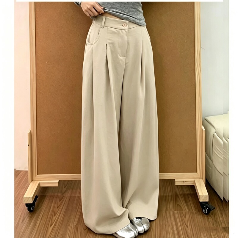 Lyocell Tencel + Linen Wide-Leg Cropped Pants for Women 2026 Summer New Style Casual Fashion Loose Fit Lyocell Tencel + Linen Wide-Leg Cropped Pants for Women 2026 Summer New Style Casual Fashion Loose Fit