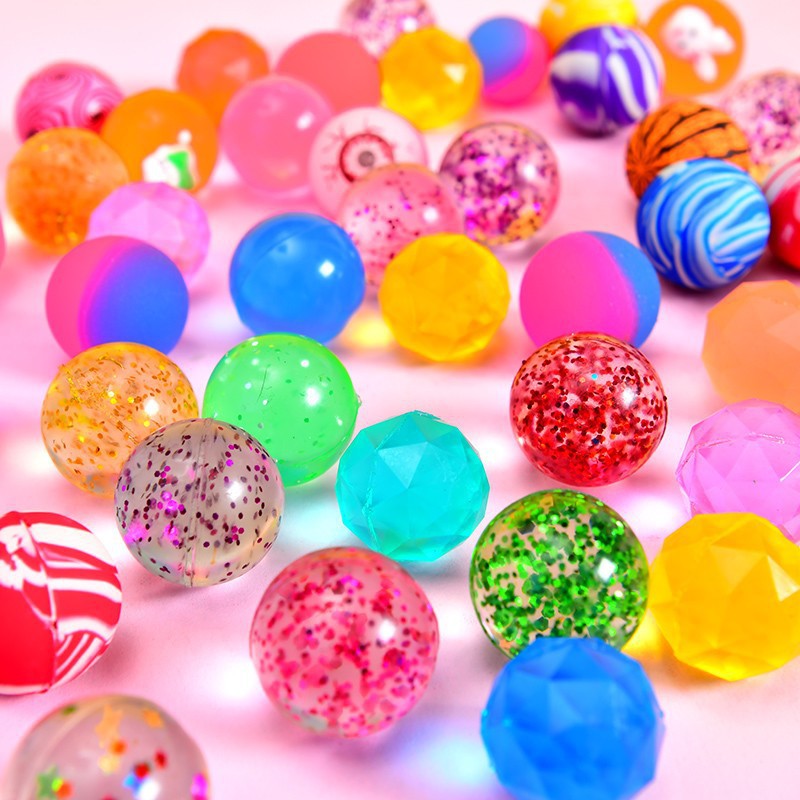 32mm elastic ball mixed solid rubber ball one yuan automatic sales gashapon machine special bouncing ball manufacturer wholesale