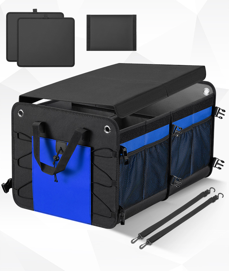 Cross-Border Car Trunk Storage Box Car Storage Box Organizer Foldable Large Capacity Sundry Storage Box