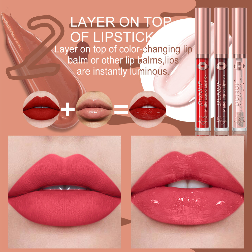 Check out DUNUF 6-tube matte waterproof long-lasting lip gloss lipstick! Disclaimer for links undefined