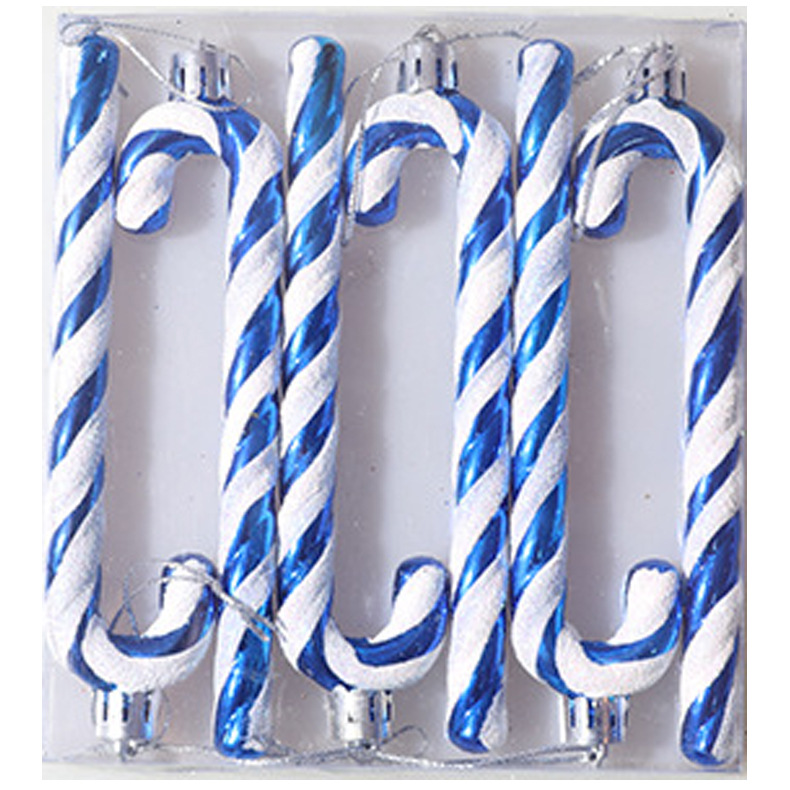 Muletas de Navidad transfronterizas colgantes 13cm muletas colgantes pintados decoración del árbol de Navidad colgantes decoración de Navidad al por mayor