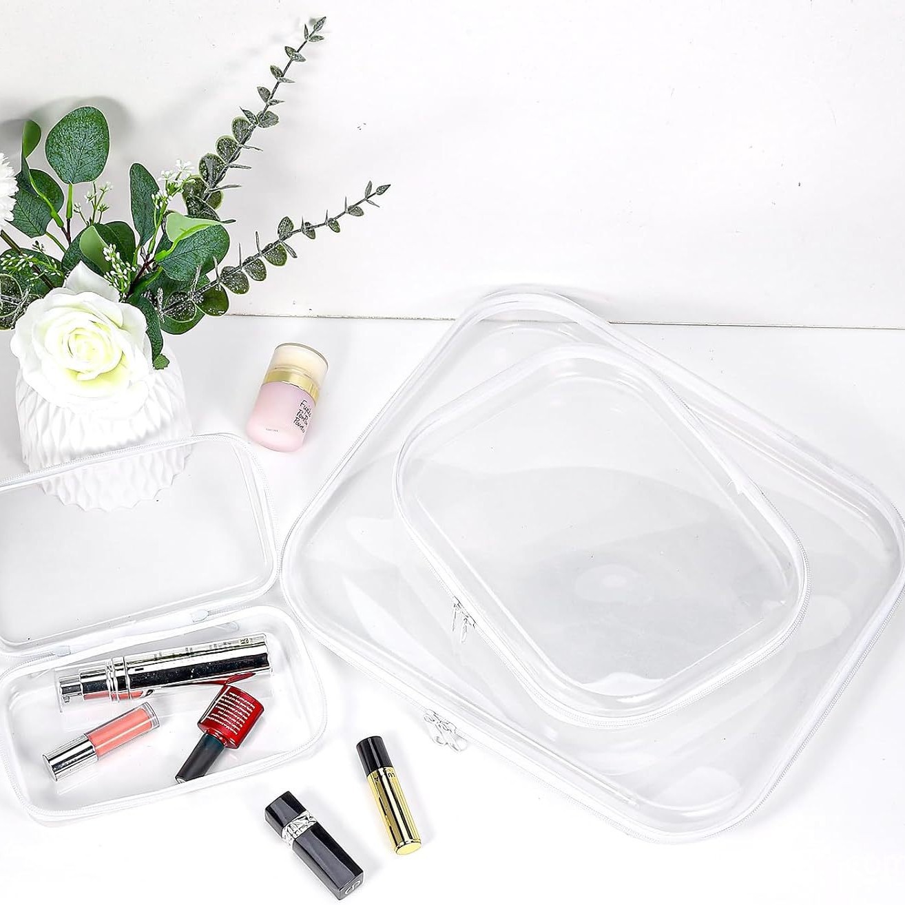Hard Shell Packaging Bag Zipper Box Protective Cover Plastic Portable Travel Toy Stationery Cosmetic Bag Organizer Storage Box