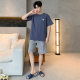 Men's Pajamas Summer Cotton Short-sleeved Shorts suit Cotton Loose Casual Outwear Youth Home Clothes