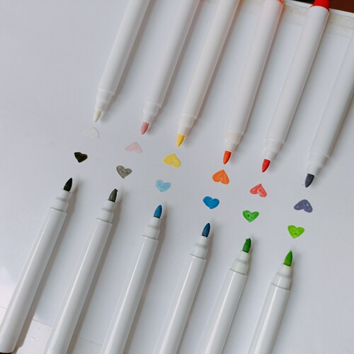 Erasable Water-Soluble Chalkboard Pens, 12 Colored Children's Erasable Drawing Pens