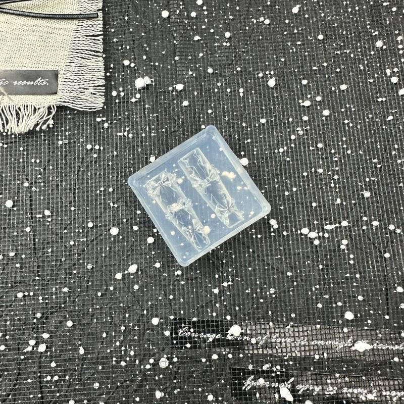 跨境新款美甲硅胶模具 ins甜美飘带蝴蝶结小熊立体雕花模具批发|undefined