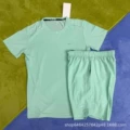 Crystal Stripe Set Green + D218 Green Shorts