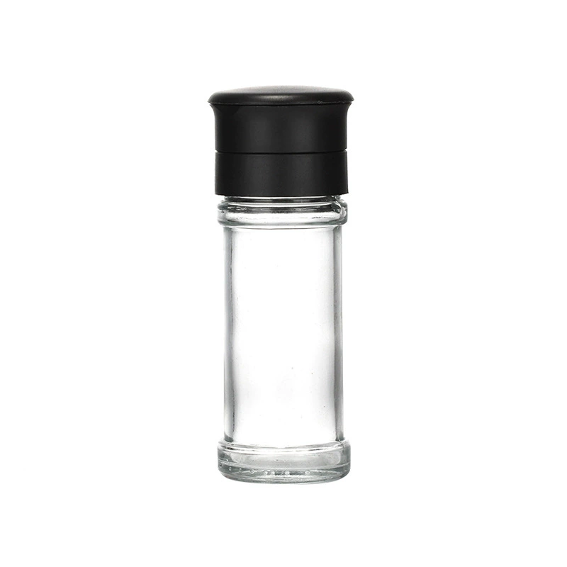 Manual pepper grinding bottle glass grinder household ceramic core food grinder thickness adjustable grinding bottle