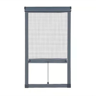 Invisible Screen Window, Roller Blind, Pull-Up and Down, Aluminum Alloy Mosquito Roll-Up Retractable Screen Window