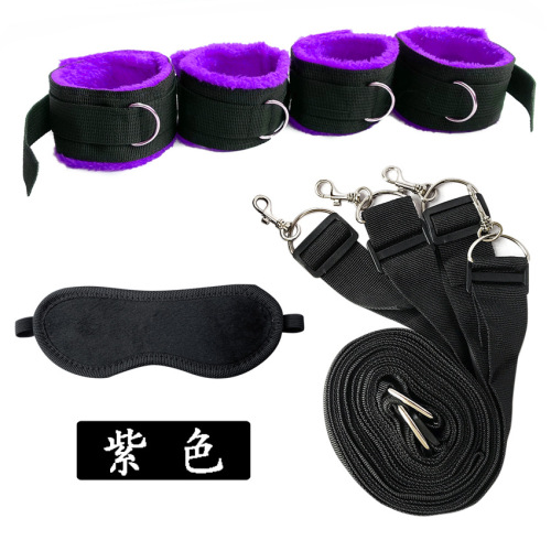 Amazon women's sexy bondage bed straps sm couple sleeping bedding plush toy source manufacturer