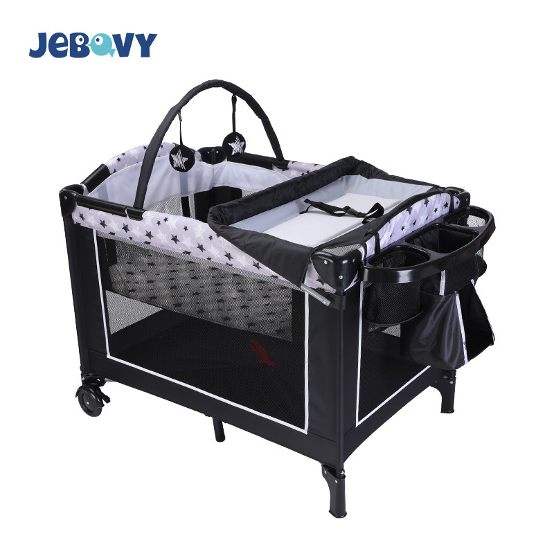 Spot cunas multifuncionales transfronterizas cama de juego móvil plegable mesa de cuidado del bebé con mesa de pañales bebé portátil