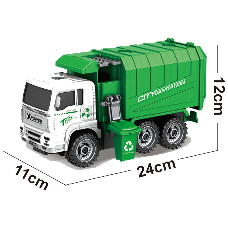 Cross-border DIY inertia disassembly simulation sanitation vehicle ring elimination vehicle rescue vehicle engineering vehicle suit children's educational toys