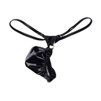 man T-back Steel ring sexy Fine with Low-waisted sexy Men's Pants Pouch interest Temptation Menzerna T-back