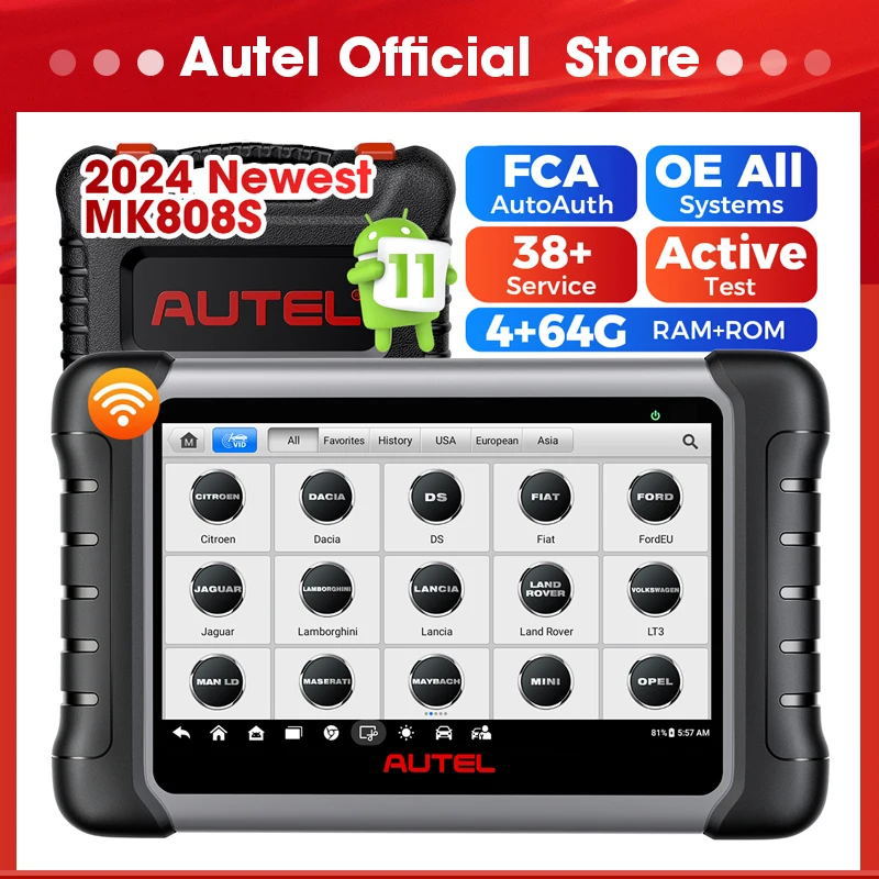 道通Autel汽车检测仪正品保障MaxiCOM MK808全球版汽车诊故障断仪