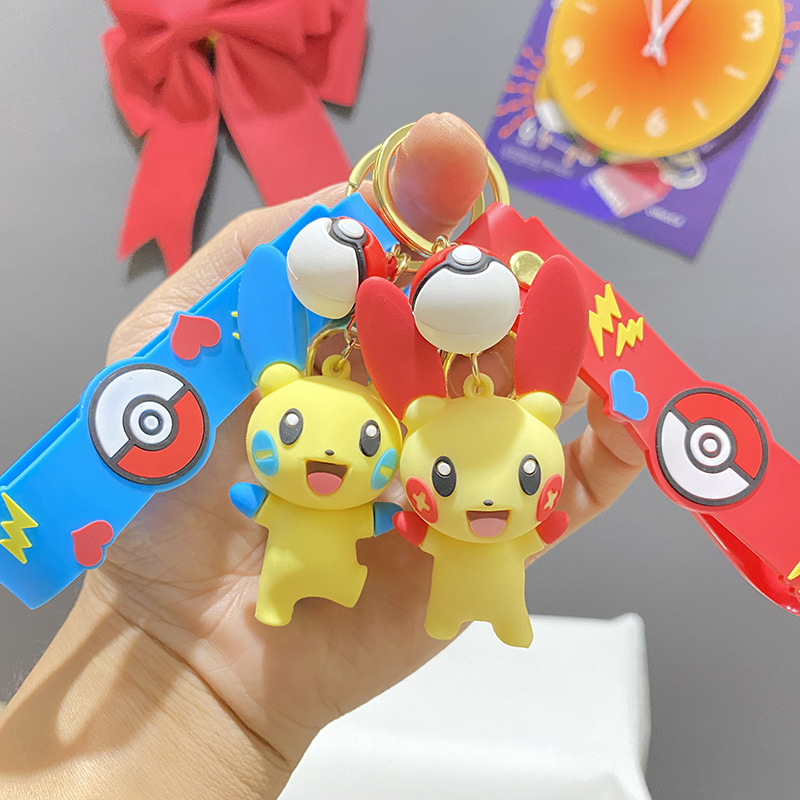 Cartoon Anime Pokemon Elf Ball Ibrahim Pikachu Doll Keychain Pendant Car Keychain Small Gift Cartoon Anime Pokemon Elf Ball Ibrahim Pikachu Doll Keychain Pendant Car Keychain Small Gift