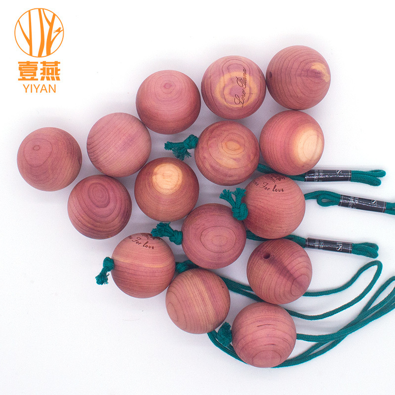 Red cedar wood ball 35mm fragrant wood ball shoe cabinet in addition to flavor round ball cloakroom cedar wood ball natural cedar ball